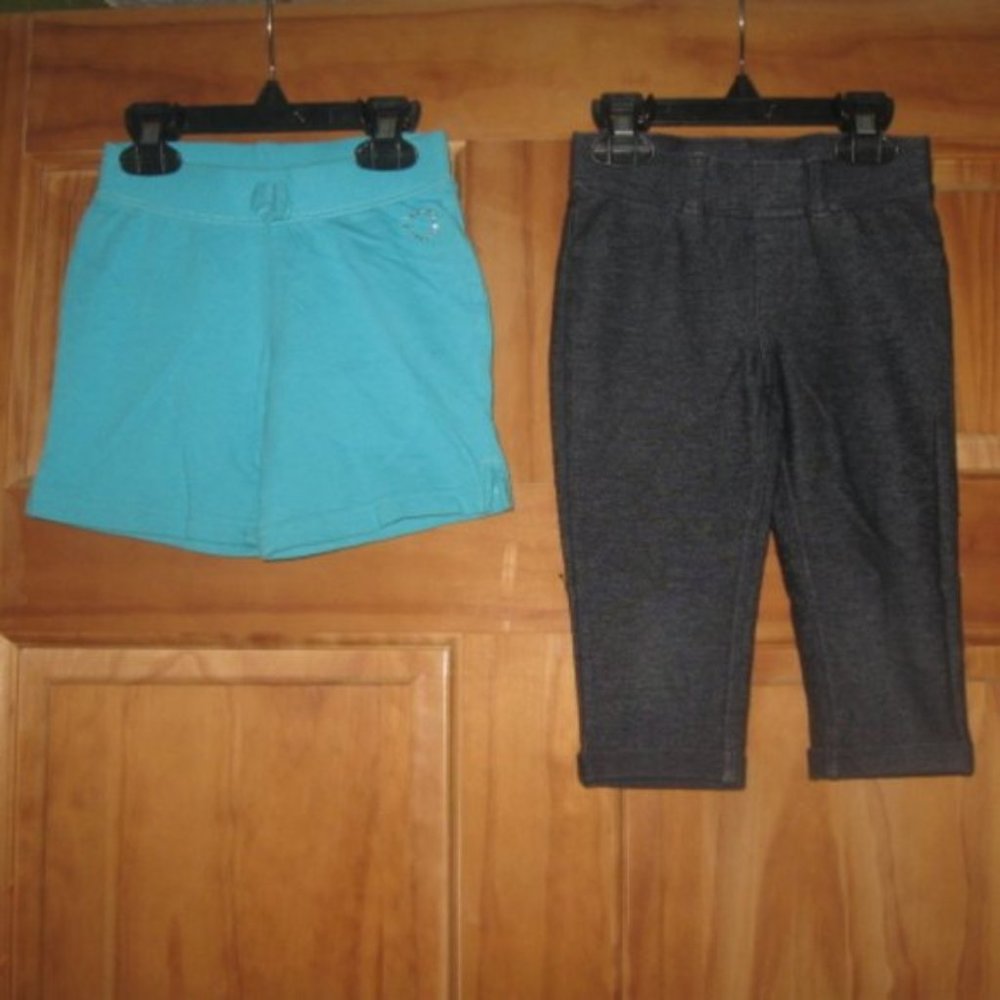 5/$30 Girls Jumping Beans Shorts and Capri Leggings Bundle